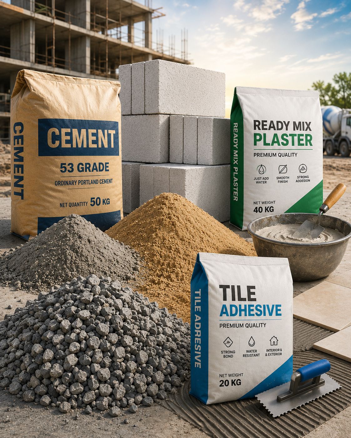 bulk construction materials supplier Mumbai